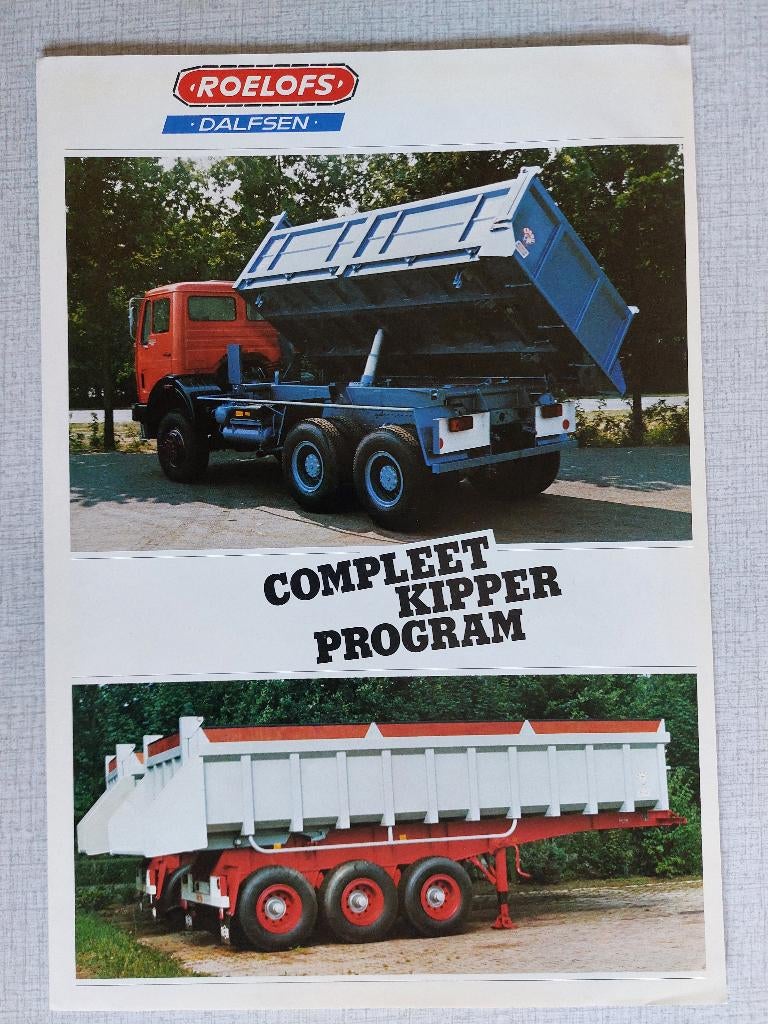 Brochure / Folder ROELOFS DALFSEN B.V., Ophalen of Verzenden, Gelezen, Overige merken