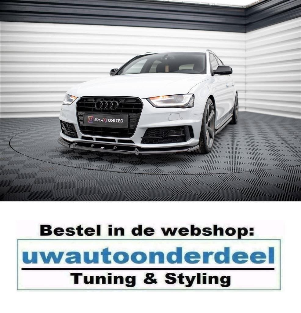 Maxton Design Spoiler Splitter Lip Audi A4 B8 Competition, Verzenden, Automotive Parts, A.parts@hotmail.nl, Trasmolenlaan 12 3447 GZ Woerden