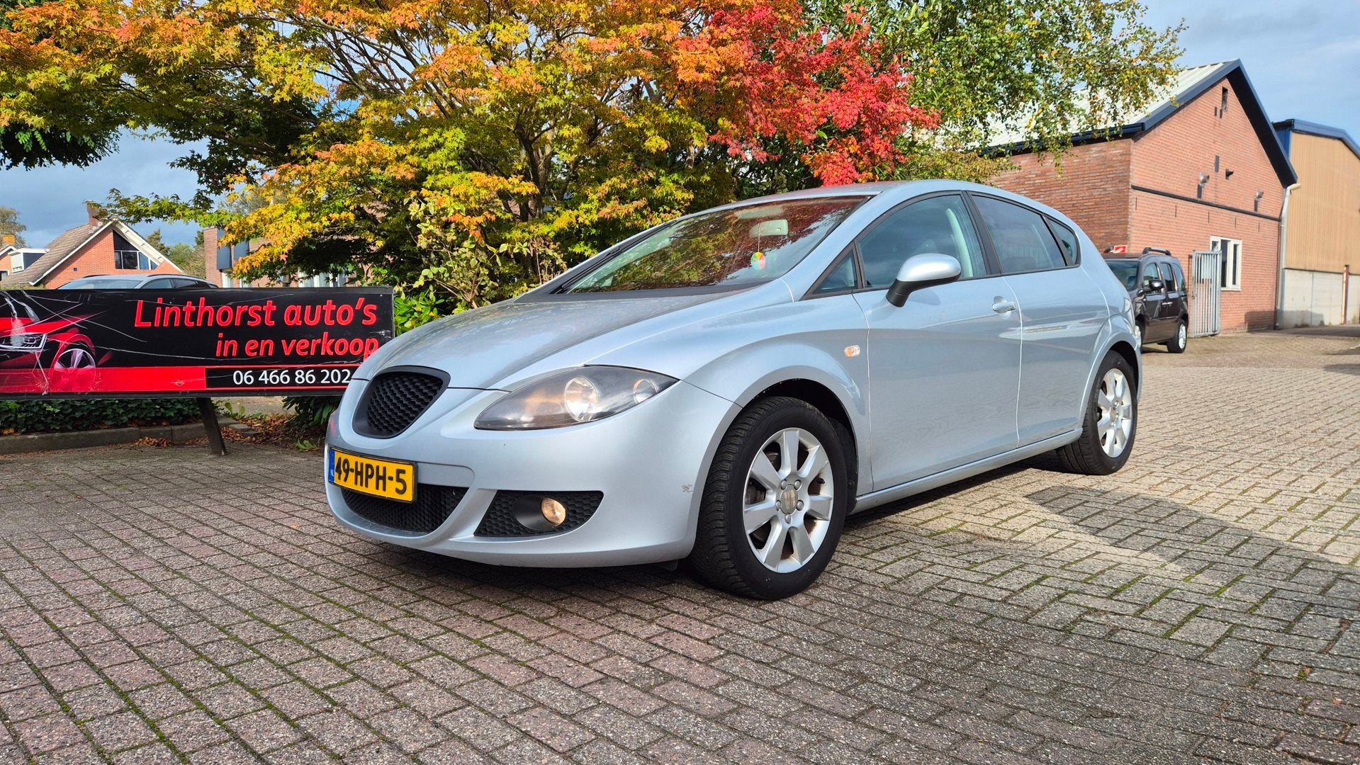 Seat Leon 1.6 Dynamic Style MPI-CLIMA-LPG-G3 EXPORT, Auto's, 1228 kg, Gebruikt, Zwart, 4 cilinders