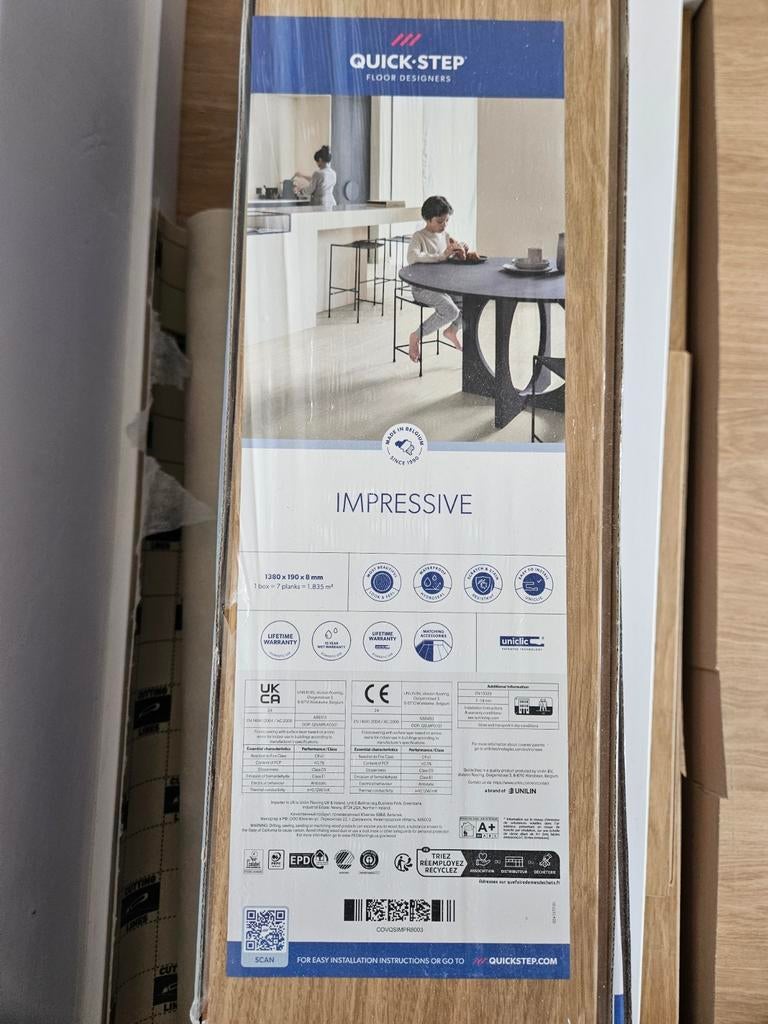 (14,5m2) QuickStep Impressive Oak IM 3106 Laminaat, Ophalen, 50 tot 150 cm, Nieuw, 10 m² of meer