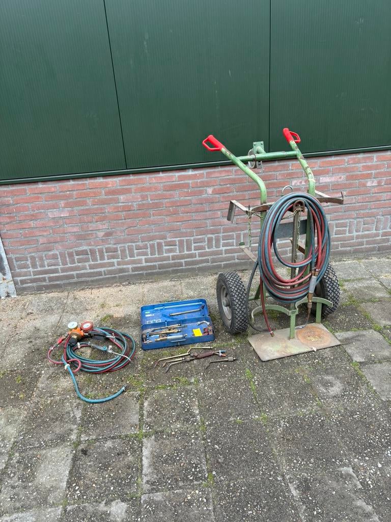 Gloor snijbrander met kar, Doe-het-zelf en Verbouw, Gereedschap | Lasapparaten, Zo goed als nieuw, Overige typen, 250 ampère of meer