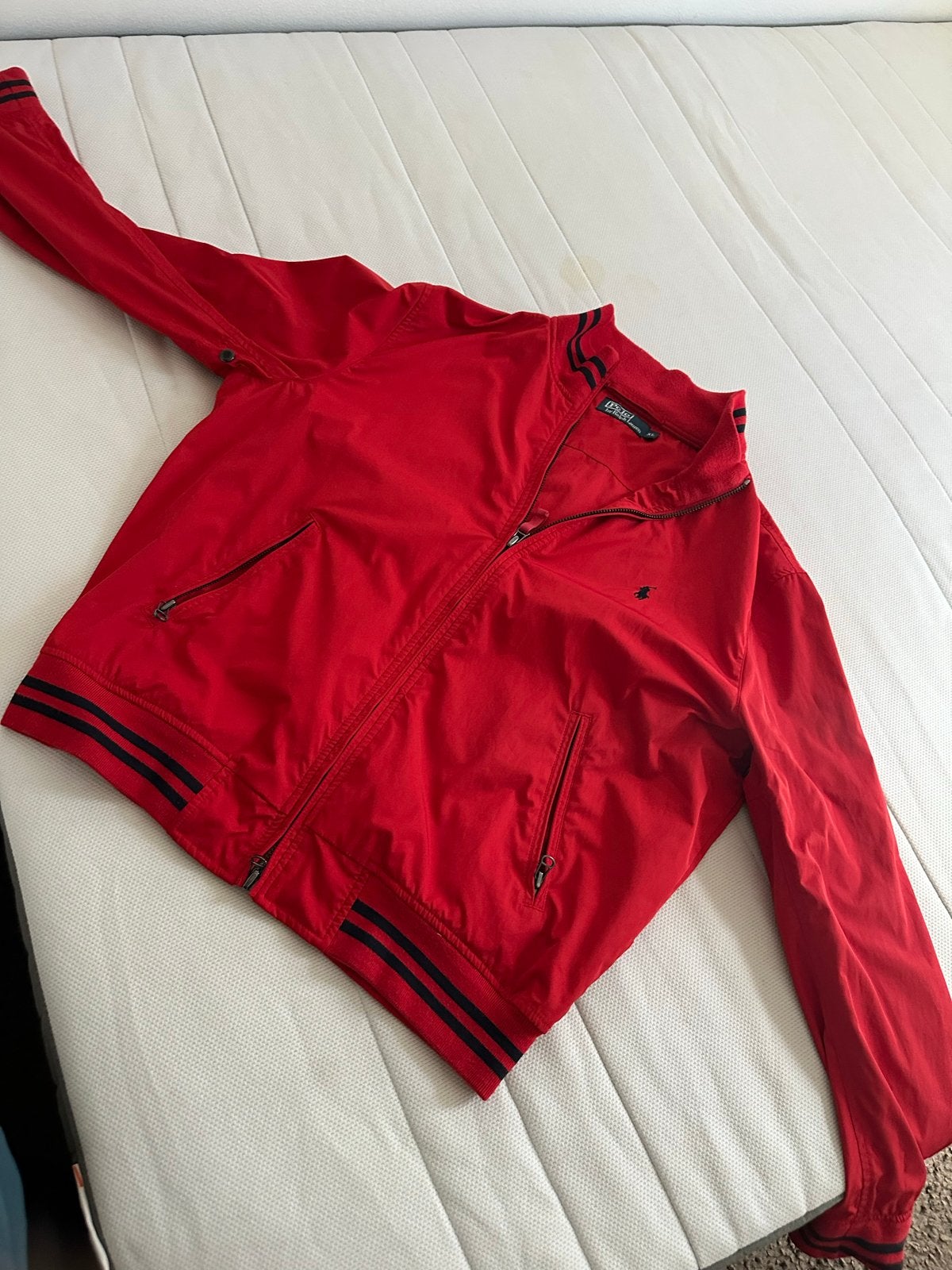 Polo Ralph Lauren Bomberjack Rood Maat XL, Ophalen of Verzenden, Zo goed als nieuw, Maat 56/58 (XL), Rood