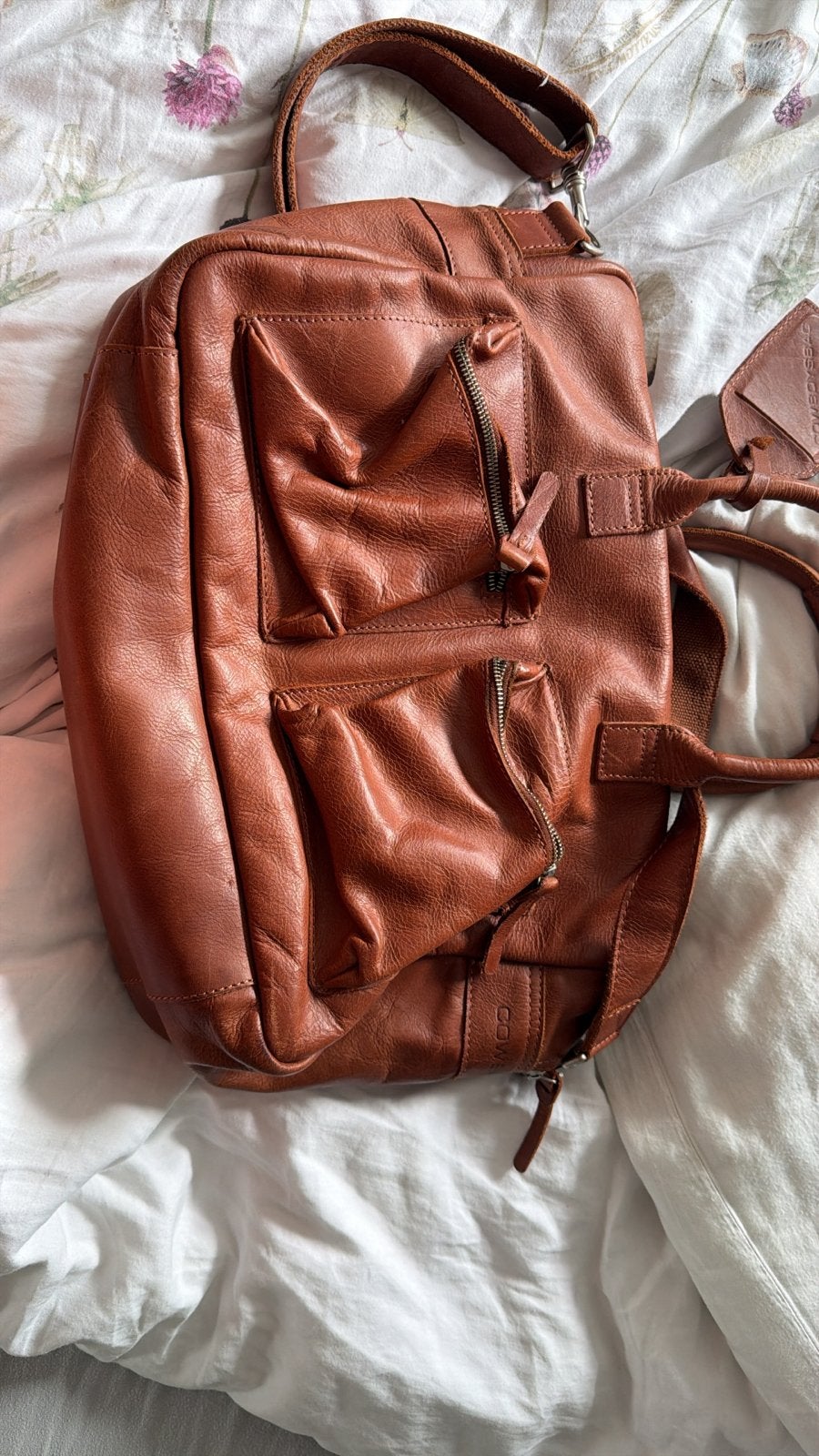Laptoptas cowyboysbag, Ophalen of Verzenden, Zo goed als nieuw, Bruin, Handtas