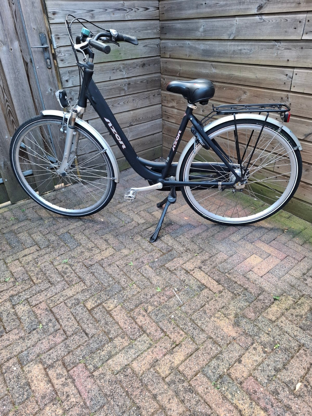 goede 28 inch Azor damesfiets met versnelling, Gebruikt, Versnellingen, 50 tot 53 cm, Trommelrem