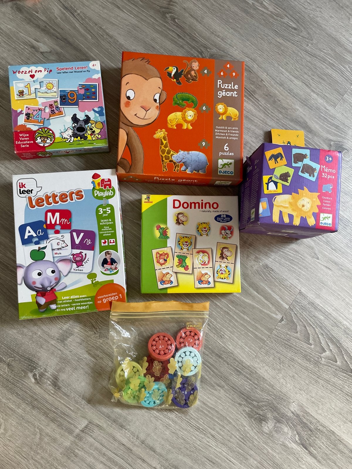 Educatief pakket peuter kleuter: Letters, Puzzels, Tellen, Ophalen of Verzenden, Gebruikt, Taal en Lezen