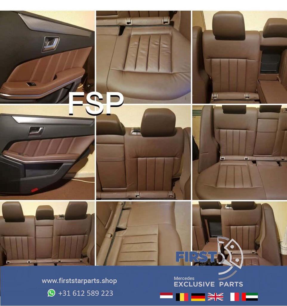 W212 E Klasse AMG E63 interieur bruin leer Mercedes stoelen, Gebruikt, -, Ophalen of Verzenden, -