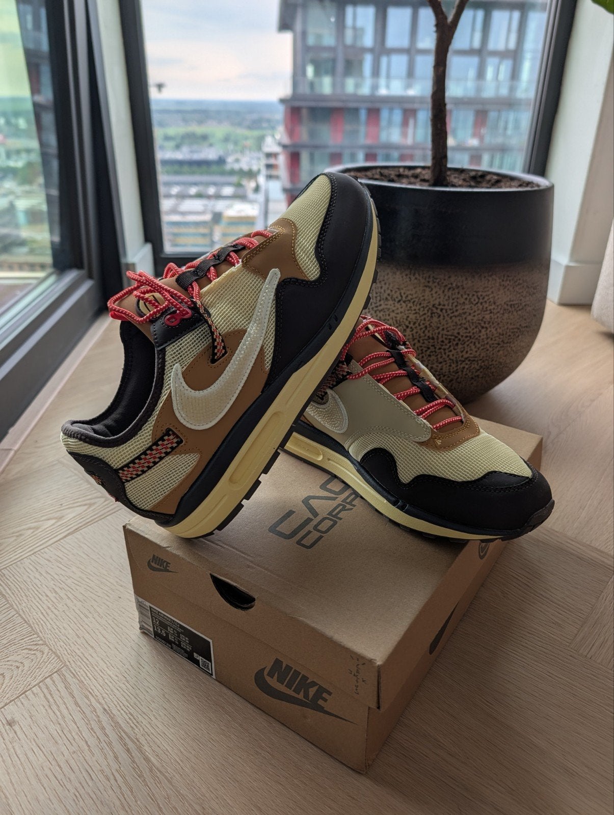 Nieuw Nike Air Max 1 Travis Scott Cactus Jack Baroque Brown, Kleding | Heren, Schoenen, Ophalen, Nieuw, Bruin