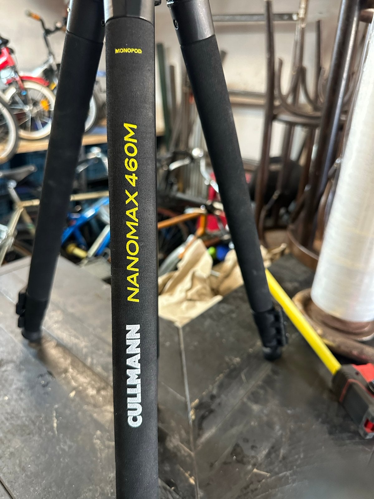 Cullmann Nanomax 460M Monopod/Driepoot Statief, Cullmann, Gebruikt, 125 cm of minder, Met waterpas