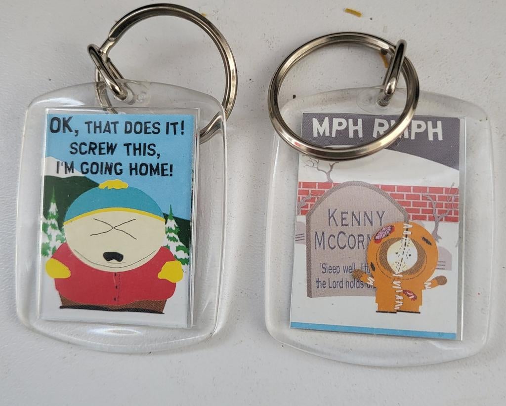 South Park Sleutelhangers - Cartman, Kenny, Wendy, Ophalen of Verzenden, Gebruikt, Knuffel of Figuurtje
