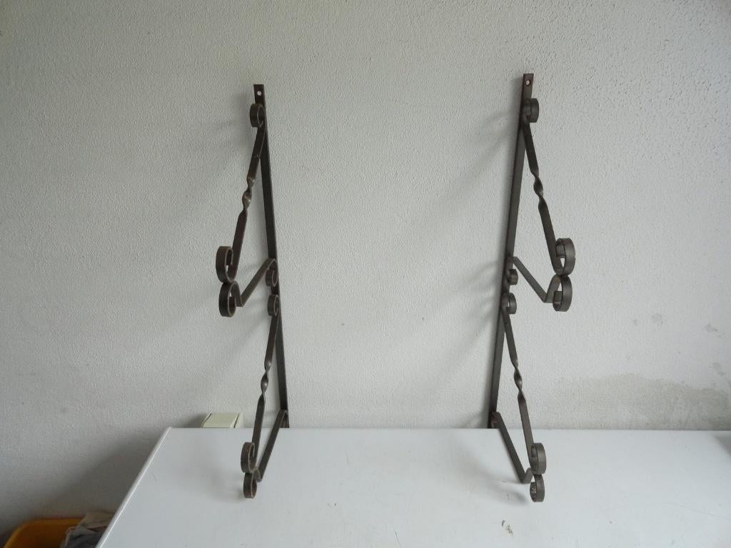 Plankdragers, planksteunen, 2 stuks antiek voor 2 planken, Ophalen of Verzenden
