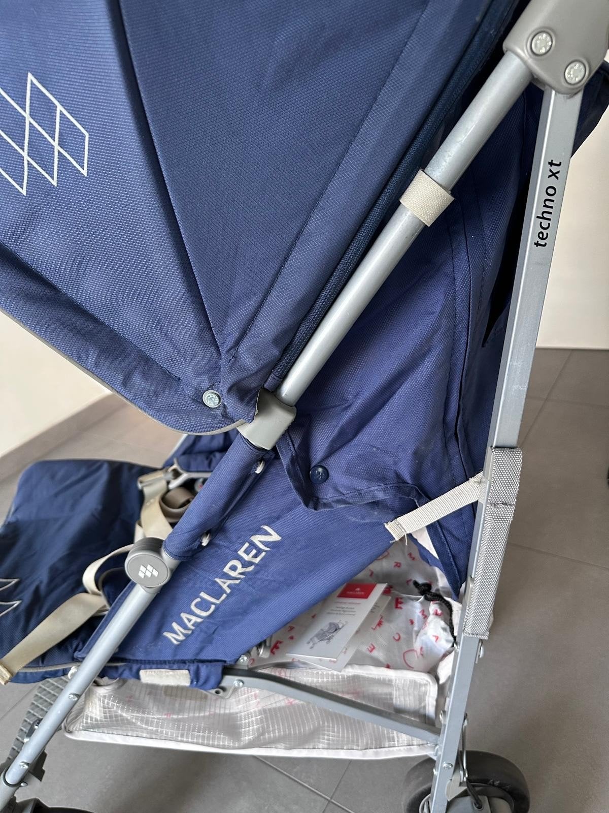 Maclaren Techno XT Buggy - Comfortabel en Compact, Kinderen en Baby's, Buggy's, Gebruikt, Maclaren, Regenhoes, Verstelbare rugleuning