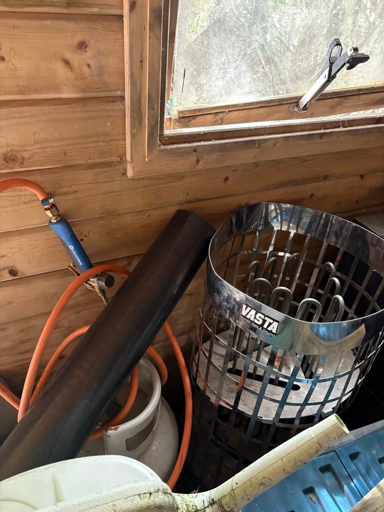 2 gebruikte sauna kachels: Harvia en Vasta Nordic Spa, Ophalen of Verzenden, Gebruikt, Fins of Traditioneel, Onderdelen