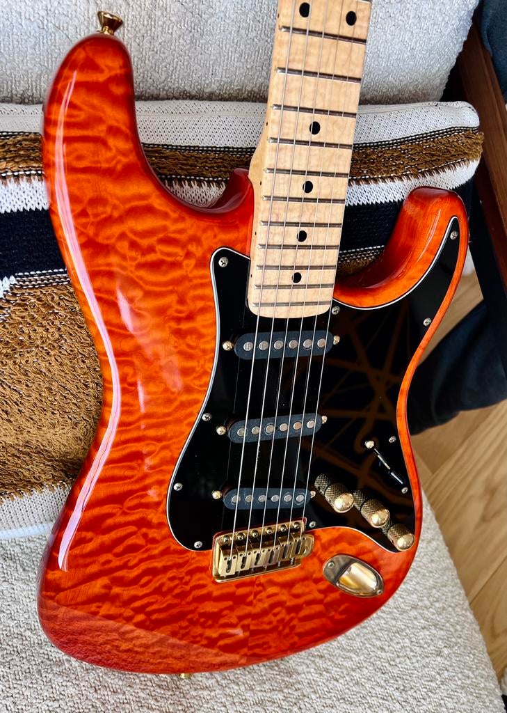 Schecter (ESP) ST-UC430 - Trans Orange 1989, Muziek en Instrumenten, Snaarinstrumenten | Gitaren | Elektrisch, Zo goed als nieuw