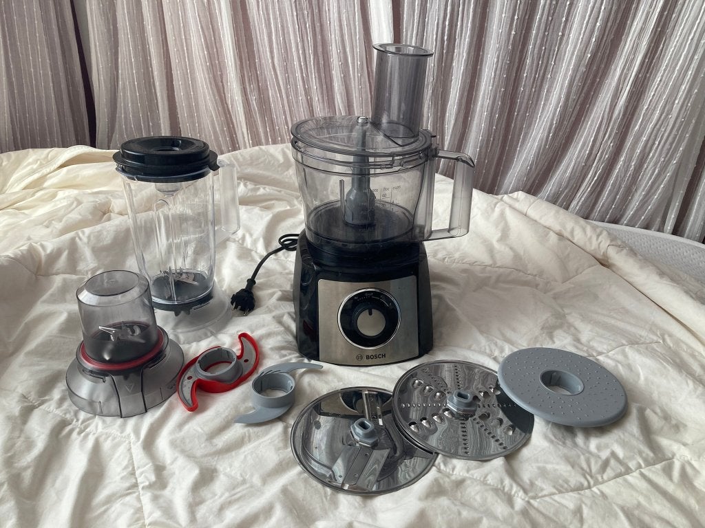 BOSCH keukenmachine, Witgoed en Apparatuur, Keukenmixers, Zo goed als nieuw, 2 tot 3 liter, 3 snelheden of meer, Vaatwasserbestendig