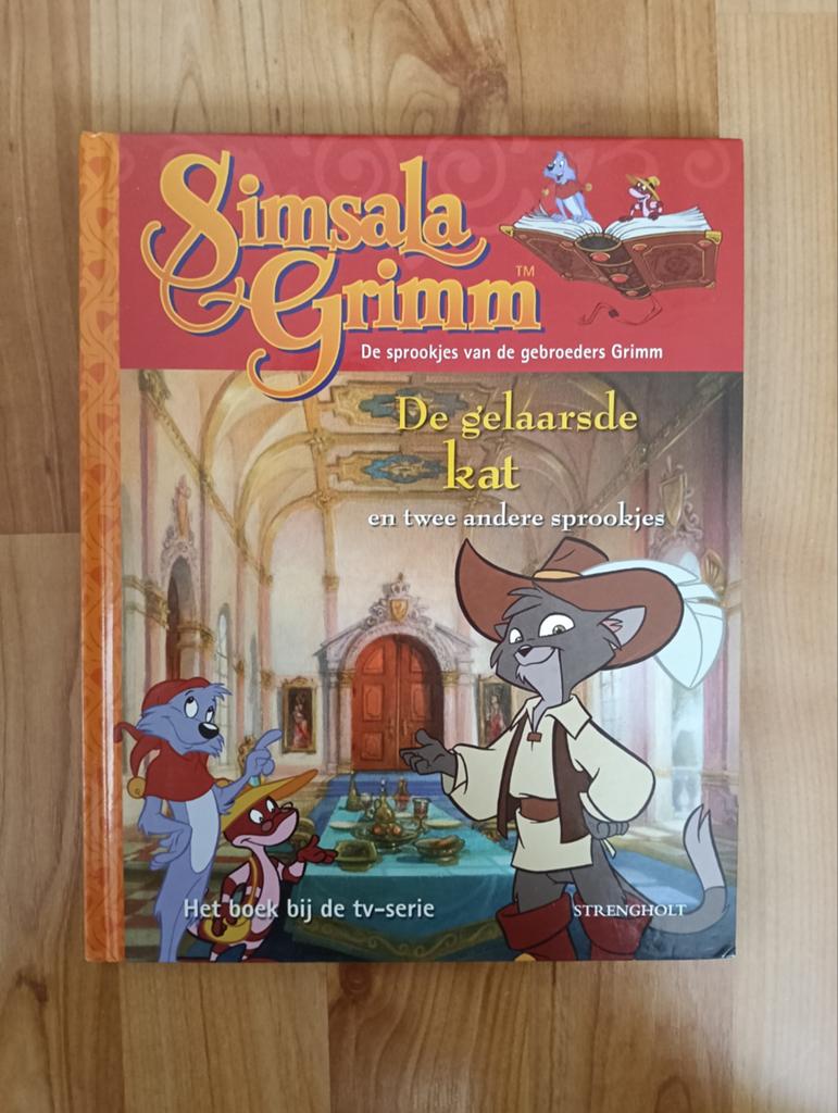 Simsala Grimm: De Gelaarsde Kat en twee andere sprookjes, Ophalen of Verzenden, Gelezen, Gebroeders Grimm