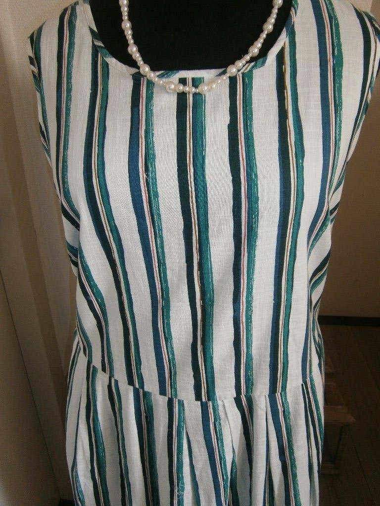 zomerjurk maat 50/52 kleur d. blauw-groen-wit NIEUW, Blauw, Maat 46/48 (XL) of groter, Ophalen of Verzenden, Zo goed als nieuw
