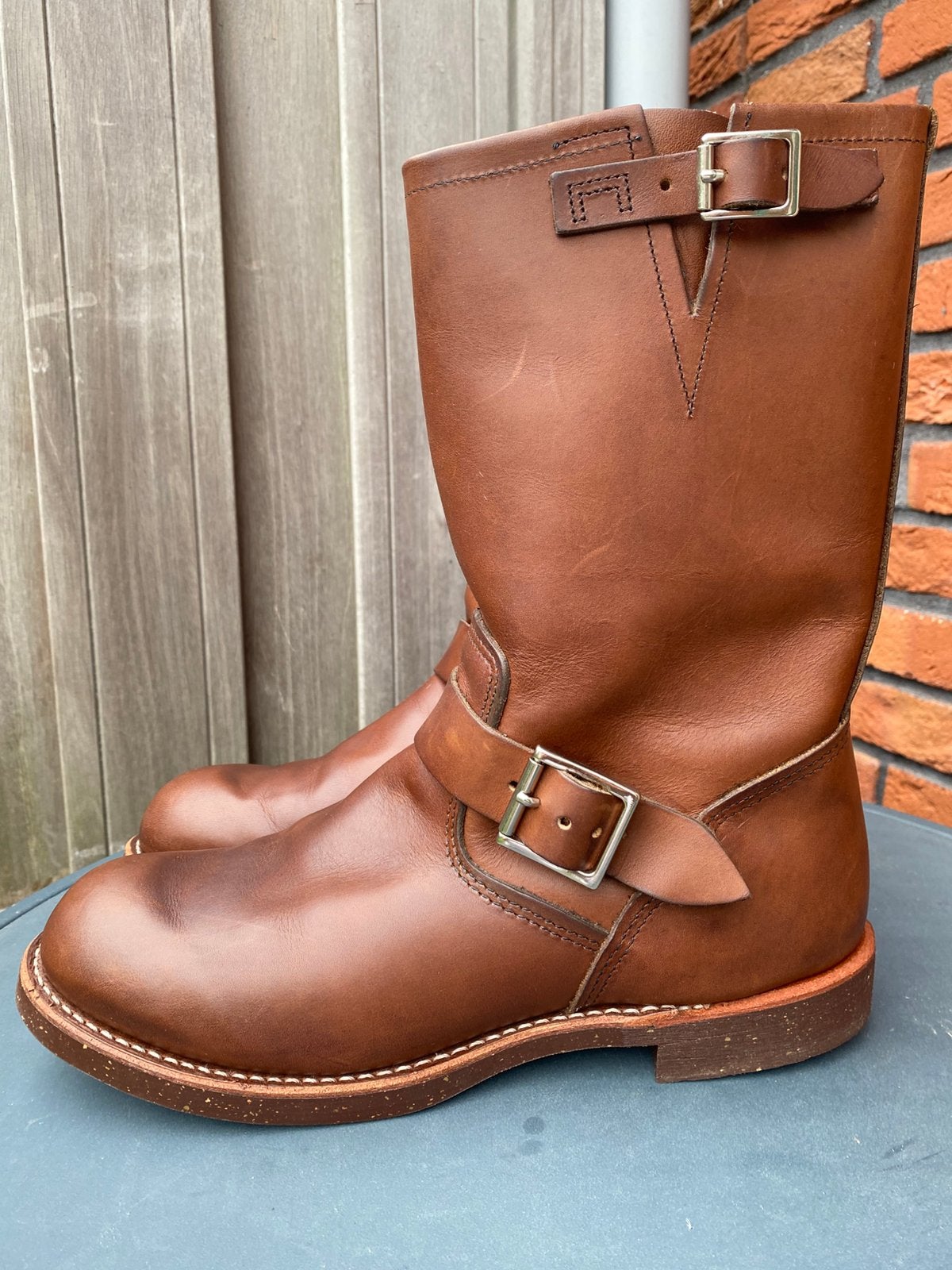 Red Wing 2991 Engineer boots Amber Harness US10,5D/43,5, Bruin, Boots, Ophalen of Verzenden, Zo goed als nieuw