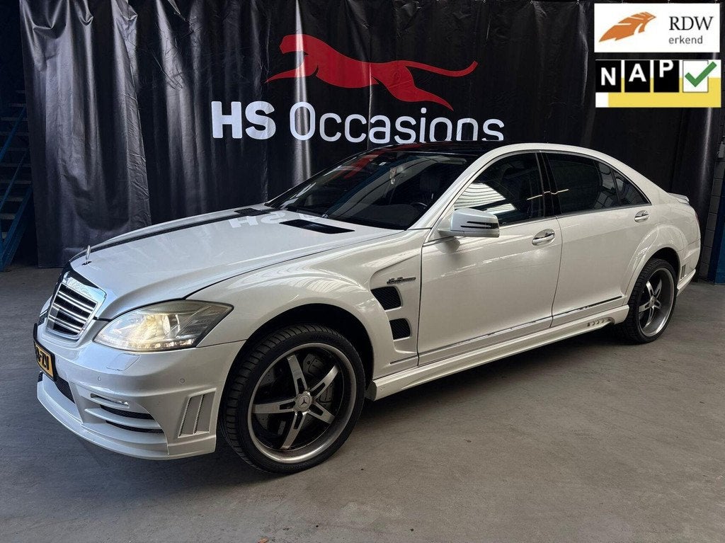 Mercedes S-klasse AMG 63 volle opties, Auto's, Automaat, Achterwielaandrijving, Gebruikt, Wit