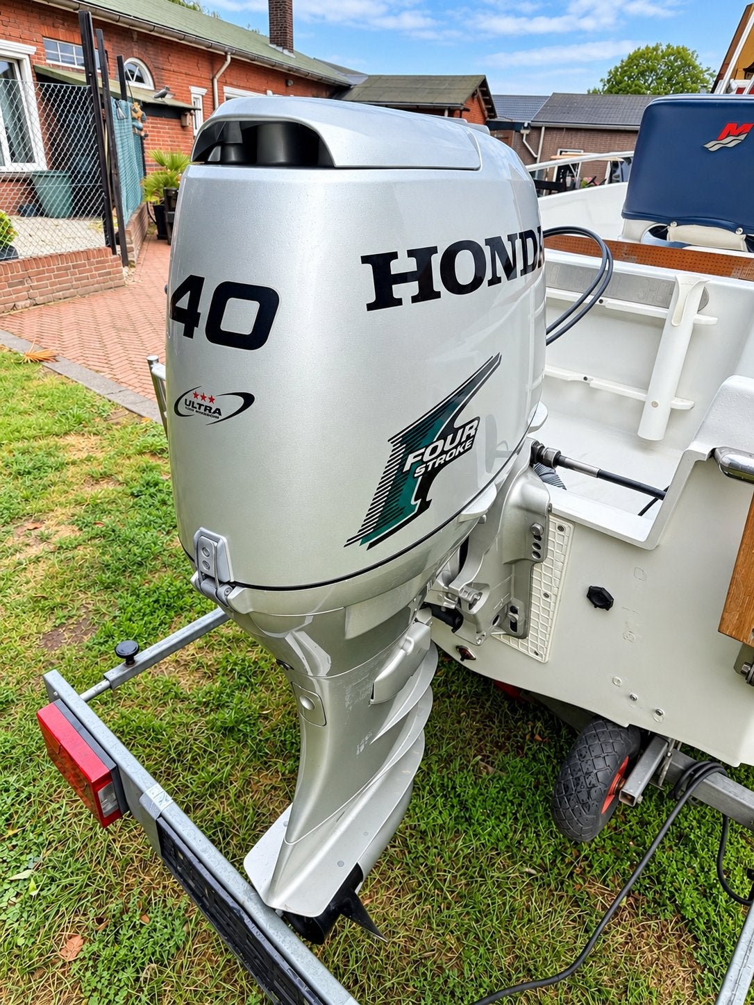 Elan 450 honda 40pk nieuwstaat koopje weg ia weg! € 5750,-, Watersport en Boten, Ophalen, Zo goed als nieuw, Elektrische start