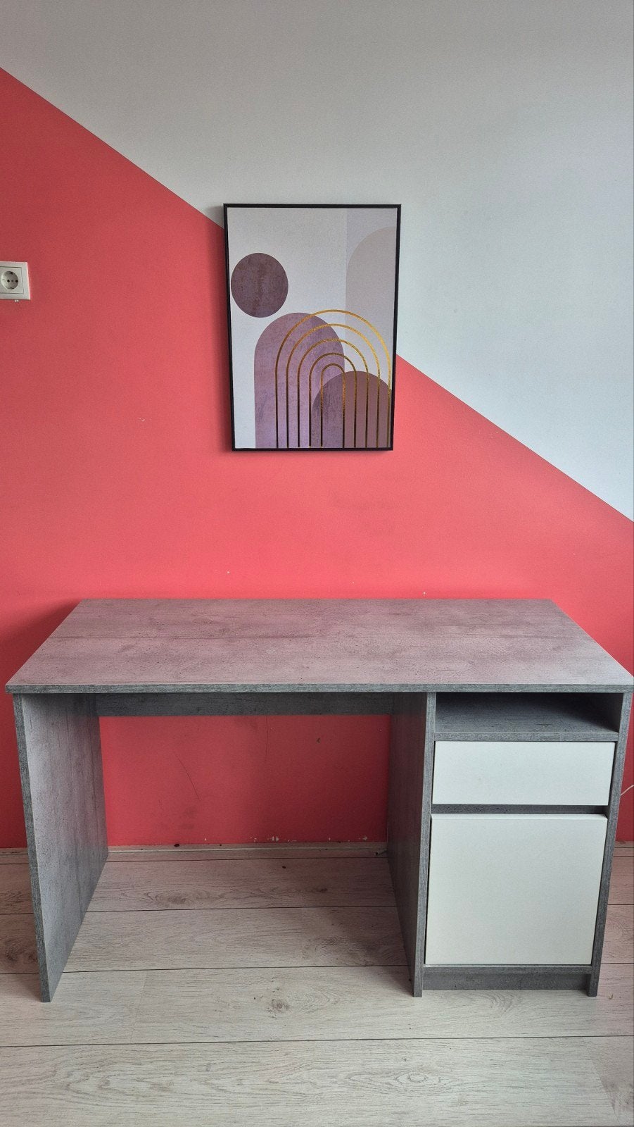 Billund bureau met lade en kastje - 54x120 cm, Ophalen