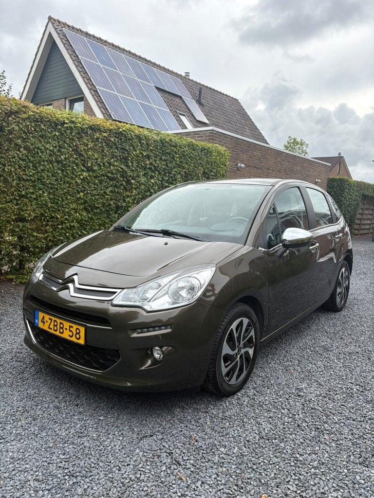 Citroën C3 1.2 Puretech S&S 82pk ETG 2014 Bruin (automaat), Auto's, Dealer onderhouden, Bruin, Leder en Stof, Origineel Nederlands