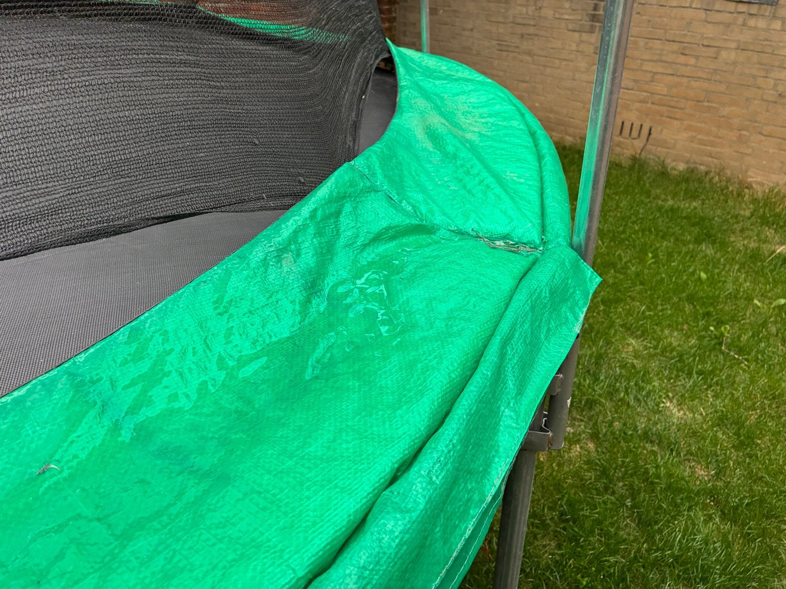 Trampoline met veiligheidsnet - Gebruikt, Ophalen of Verzenden, Gebruikt