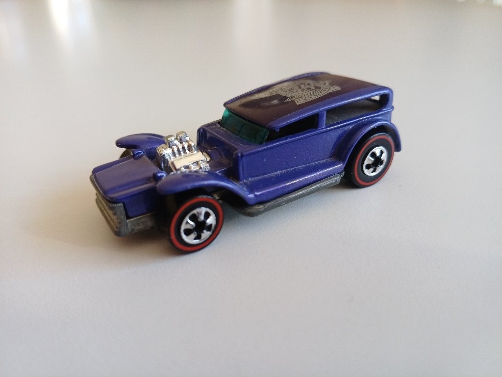 Vintage Hot Wheels vintage The Demon paarse Hot Rod., Ophalen of Verzenden, Gebruikt, Auto