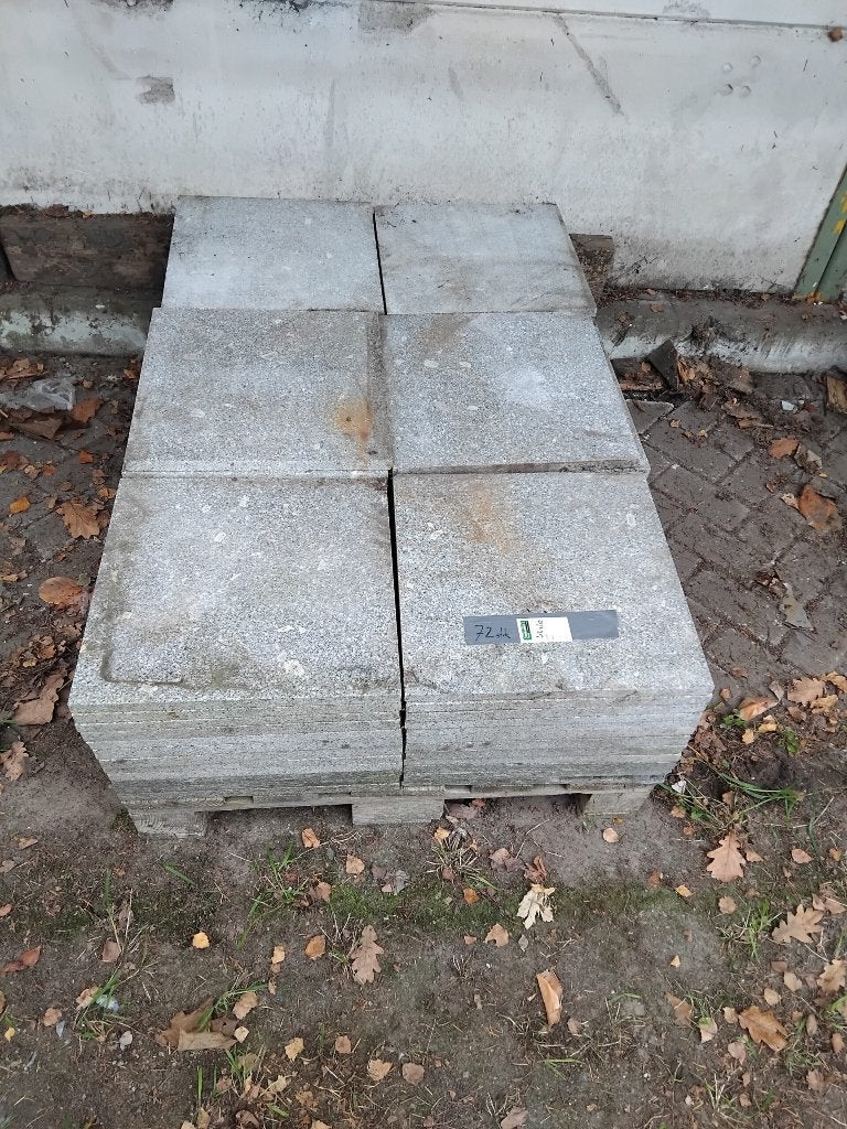 Natuurstenen terrastegel – 40x40 cm – Antraciet, Tuin en Terras, Ophalen, Gebruikt, -, -