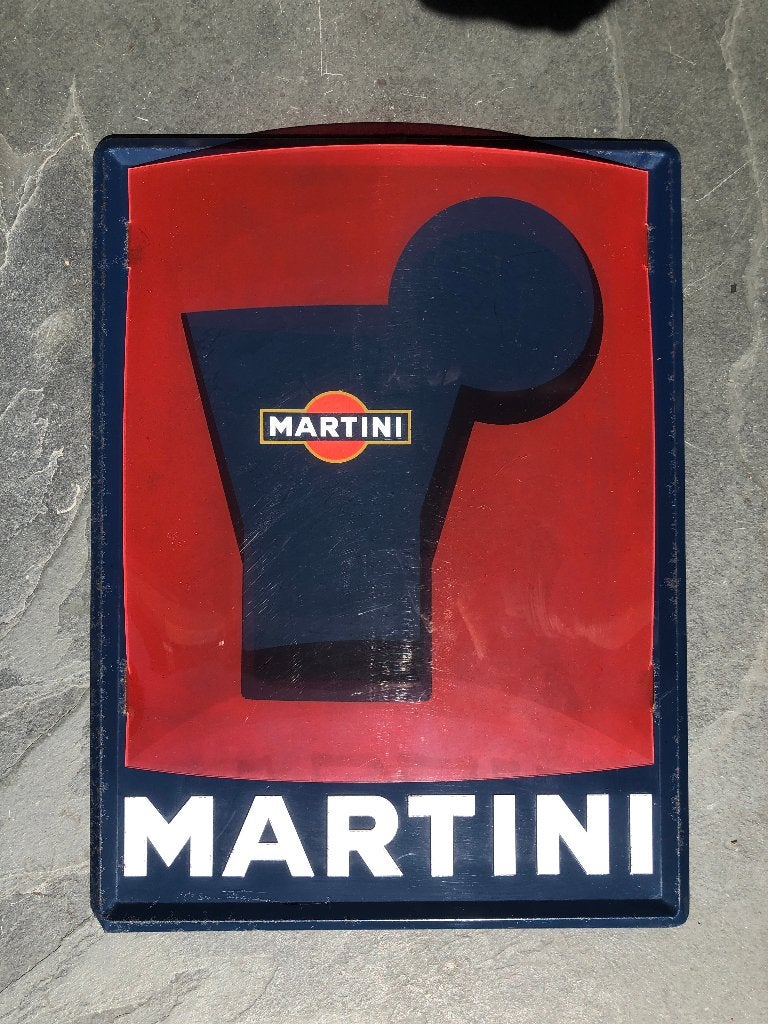 Reclamebord Martini Vintage, Verzamelen, Ophalen of Verzenden, Gebruikt, Reclamebord