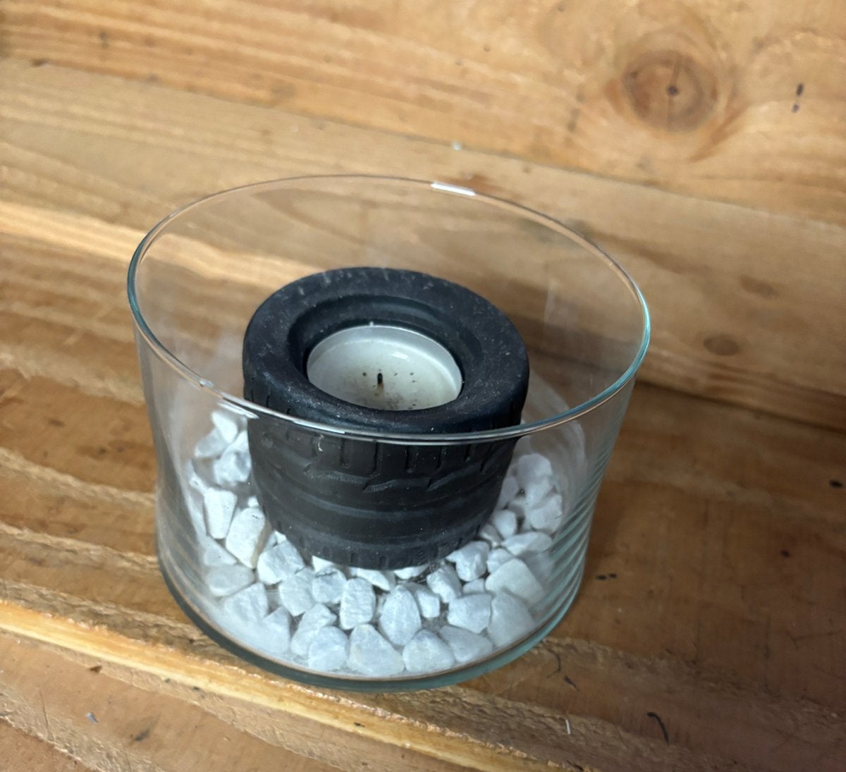 Kaarsenhouder raceband, Ophalen of Verzenden, Zo goed als nieuw, Overige materialen, Minder dan 25 cm