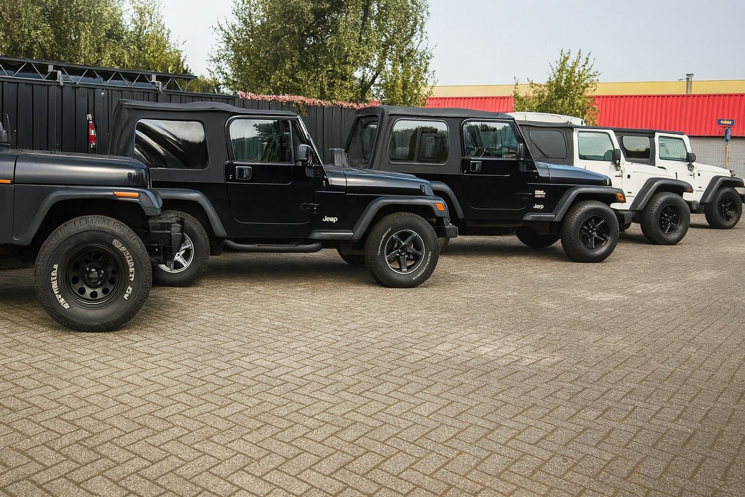 Jeep Wrangler, Auto's, Stof, Gebruikt, Zwart, Bedrijf