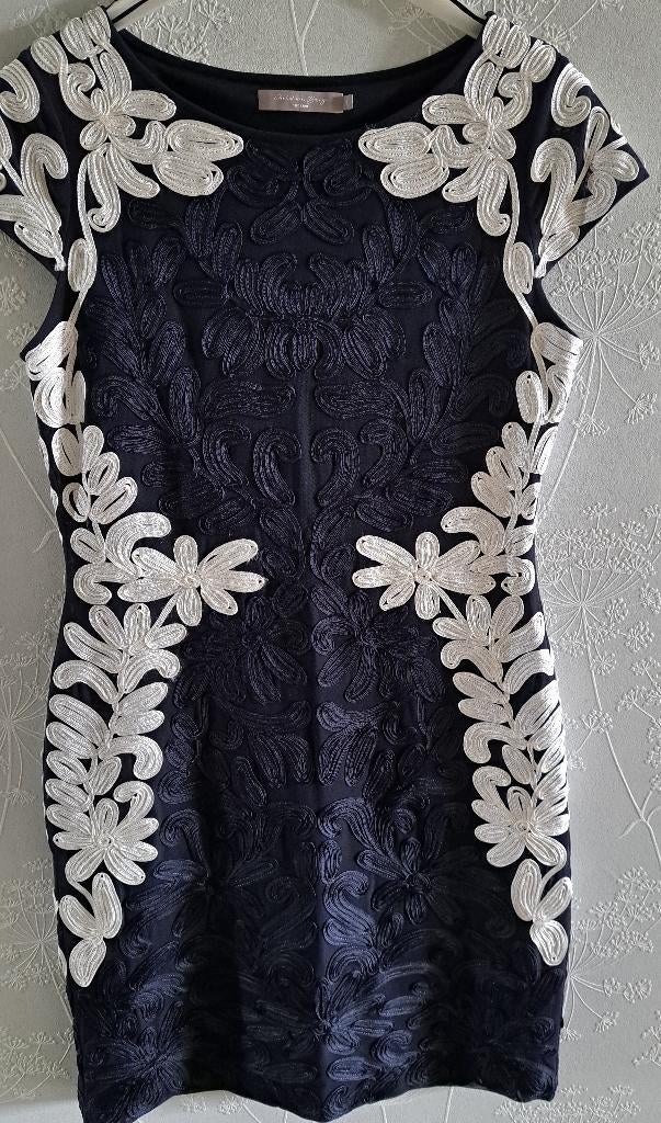 avondjurk Christian Berg mt 40, Kleding | Dames, Maat 38/40 (M), Overige typen, Blauw, Ophalen of Verzenden