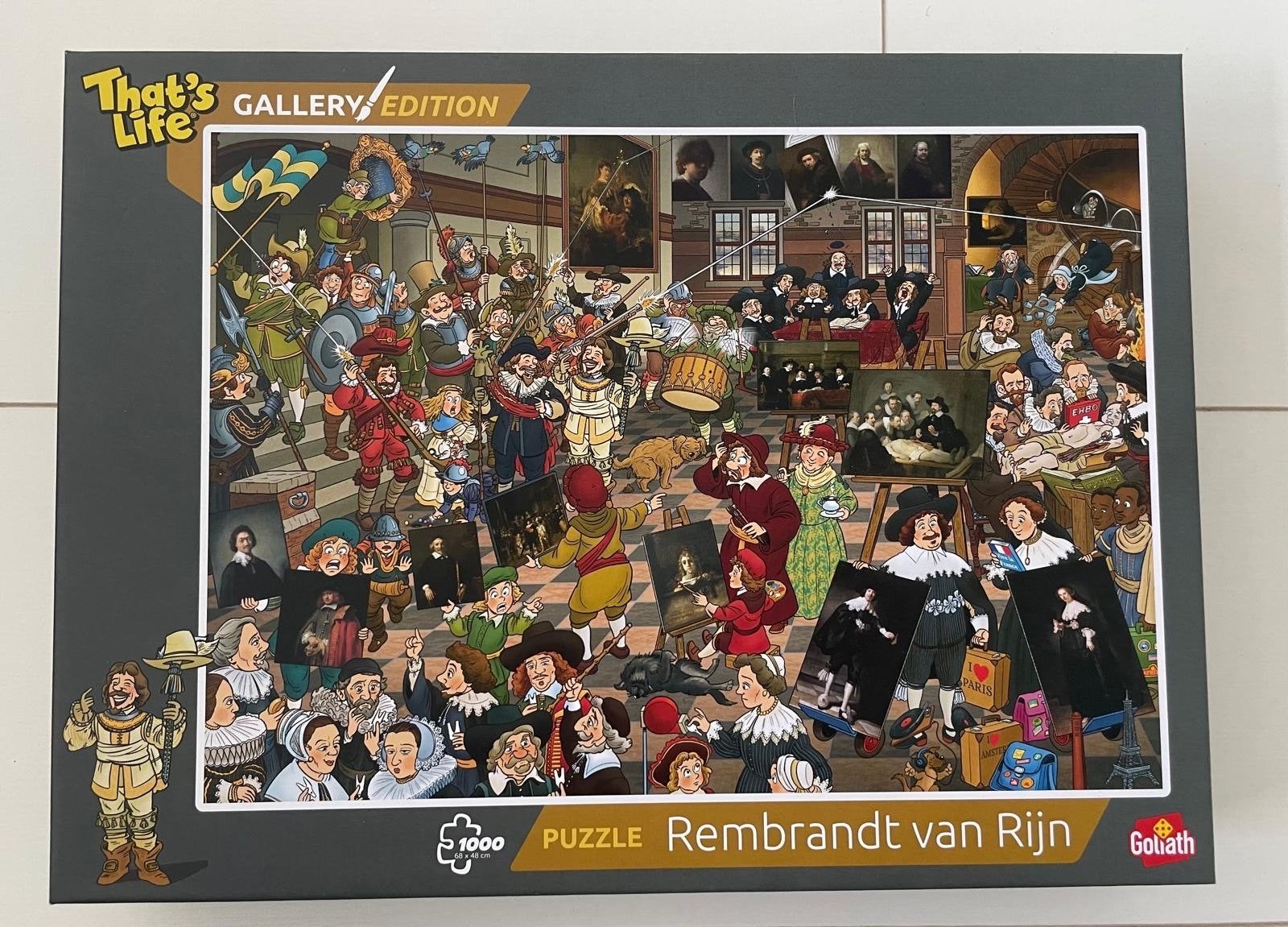 That's Life Gallery Edition Rembrandt van Rijn 1000 stukjes, Ophalen of Verzenden, Meer dan 50 stukjes, Nieuw, 6 jaar of ouder