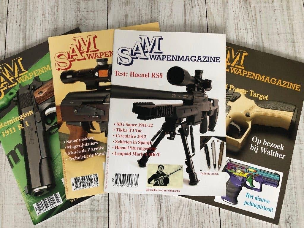 Grote collectie Sams wapenmagazine nr. 1 t/m 200, Verzamelen, Ophalen, 1980 tot heden, Nederland, Tijdschrift