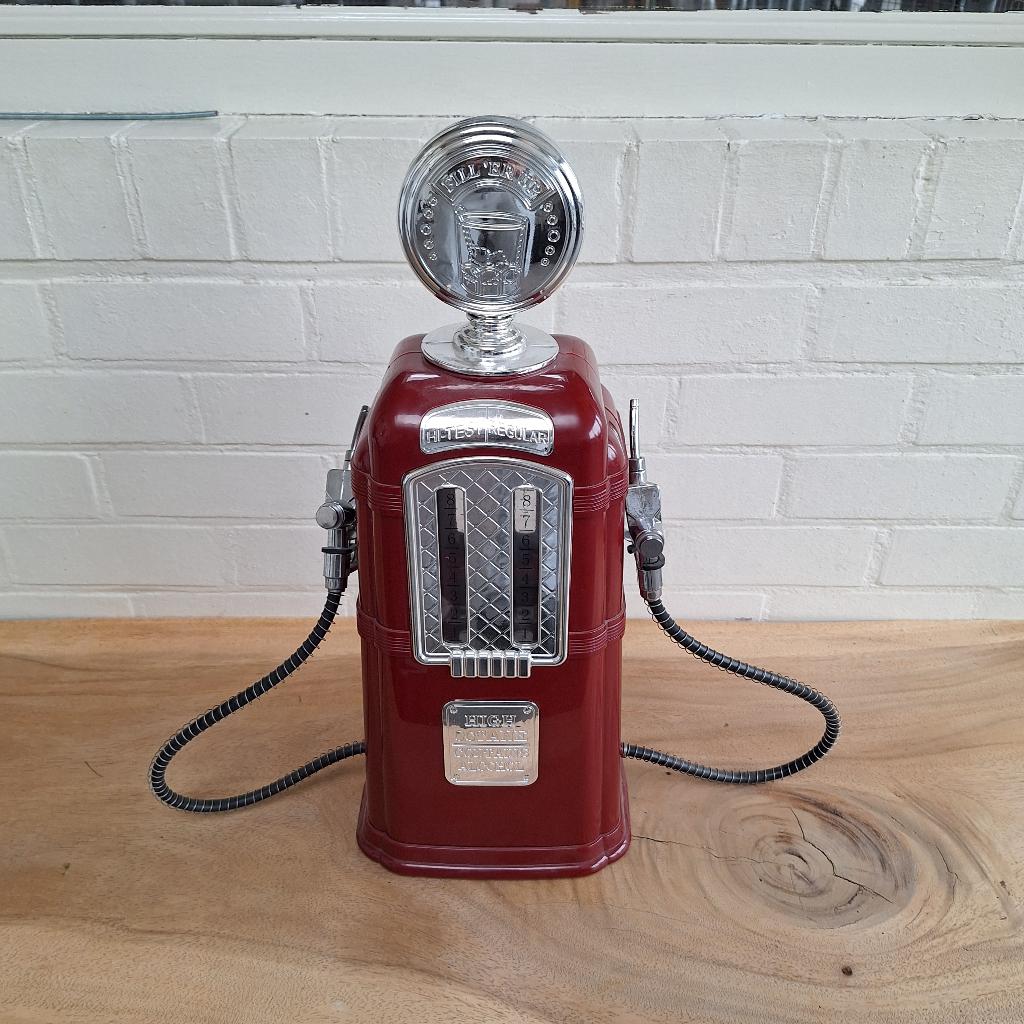 Benzinepomp tank pomp FILL 'ER UP ALCOHOL GAS PUMP, Ophalen of Verzenden, Zo goed als nieuw, Reclamebord