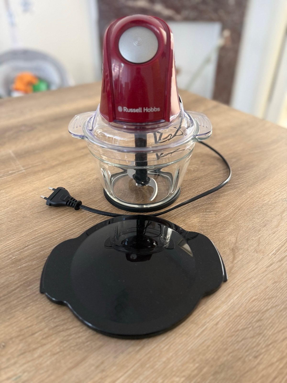 Russell Hobbs glazen hakmolen, Witgoed en Apparatuur, Ophalen, Zo goed als nieuw, Vaatwasserbestendig, Minder dan 1 liter