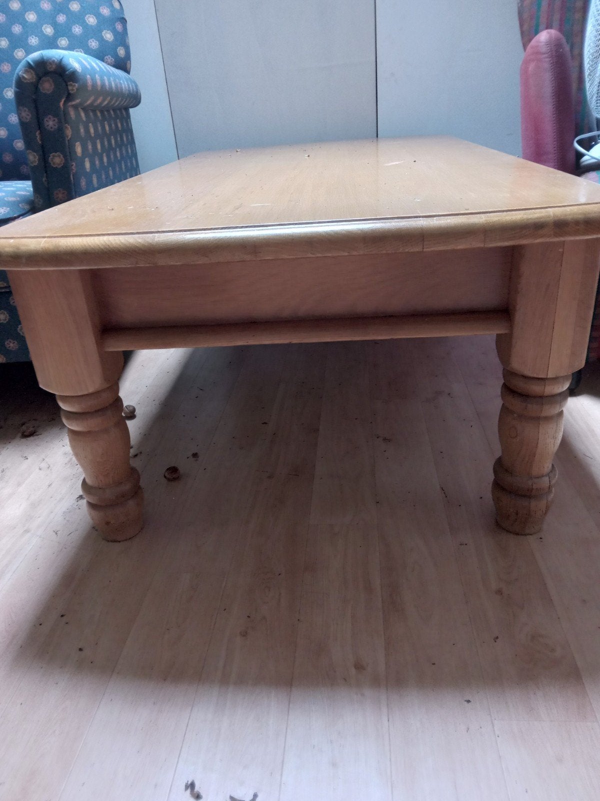 Salon tafel honing patine hout 130x73cm, Ophalen