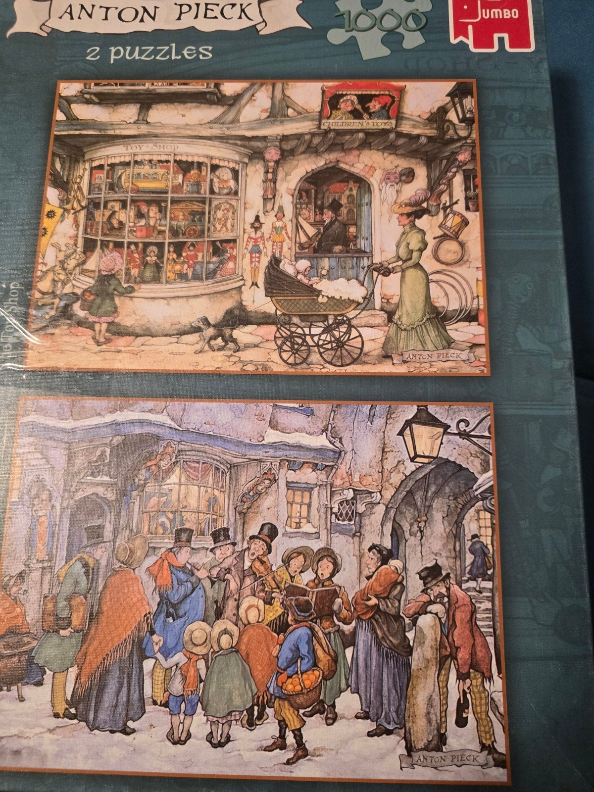2 Anton Pieck puzzels (1000 stukjes) - Nieuw en gebruikt, Ophalen of Verzenden
