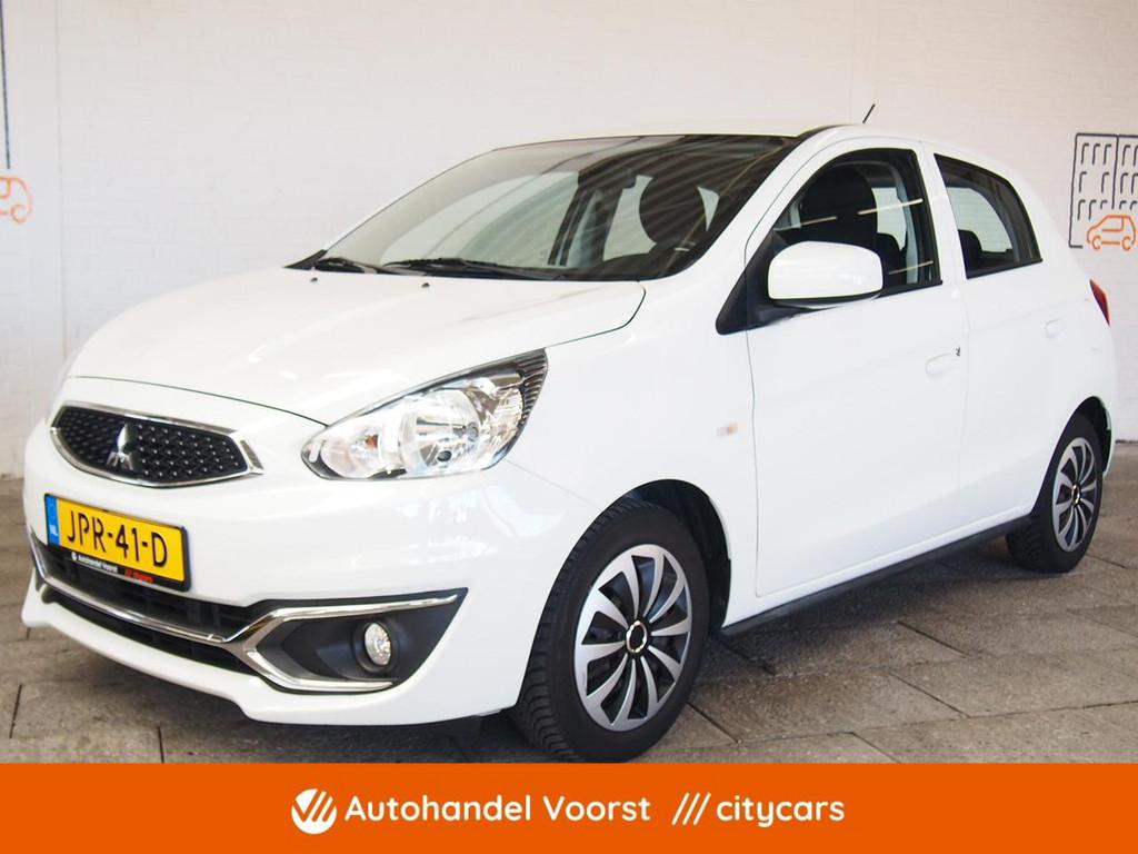 Mitsubishi Space Star 1.0 Cool+ (APK:Nieuw) Incl.Garantie, Auto's, Voorwielaandrijving, Stof, Gebruikt, Wit