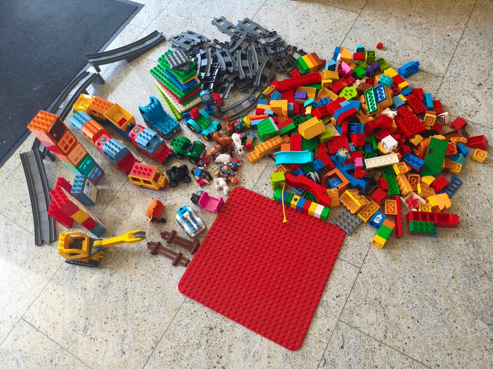 duplo, inclusief trein en rails, Kinderen en Baby's, Speelgoed | Duplo en Lego, Ophalen, Zo goed als nieuw, Overige typen, Duplo