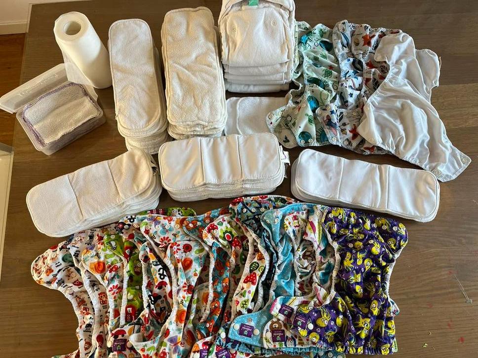 Hele set wasbare luiers (Milovia, LL, Mother-ease, Totsbots), Kinderen en Baby's, Ophalen of Verzenden, Gebruikt