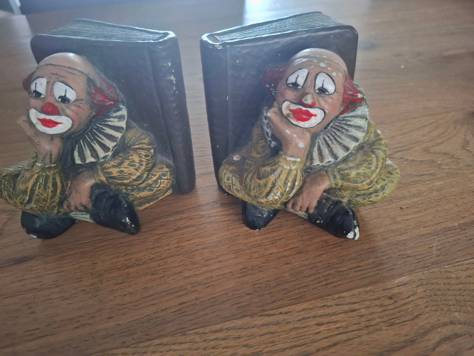 Van Gilde clown boekensteunen, Ophalen of Verzenden, Gebruikt