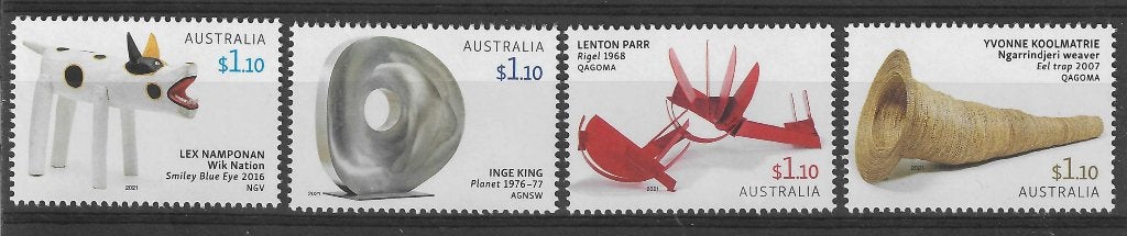 AUSTRALIE 2021, mi 5325/28 "Contemporary" postfris, Ophalen of Verzenden, Postfris