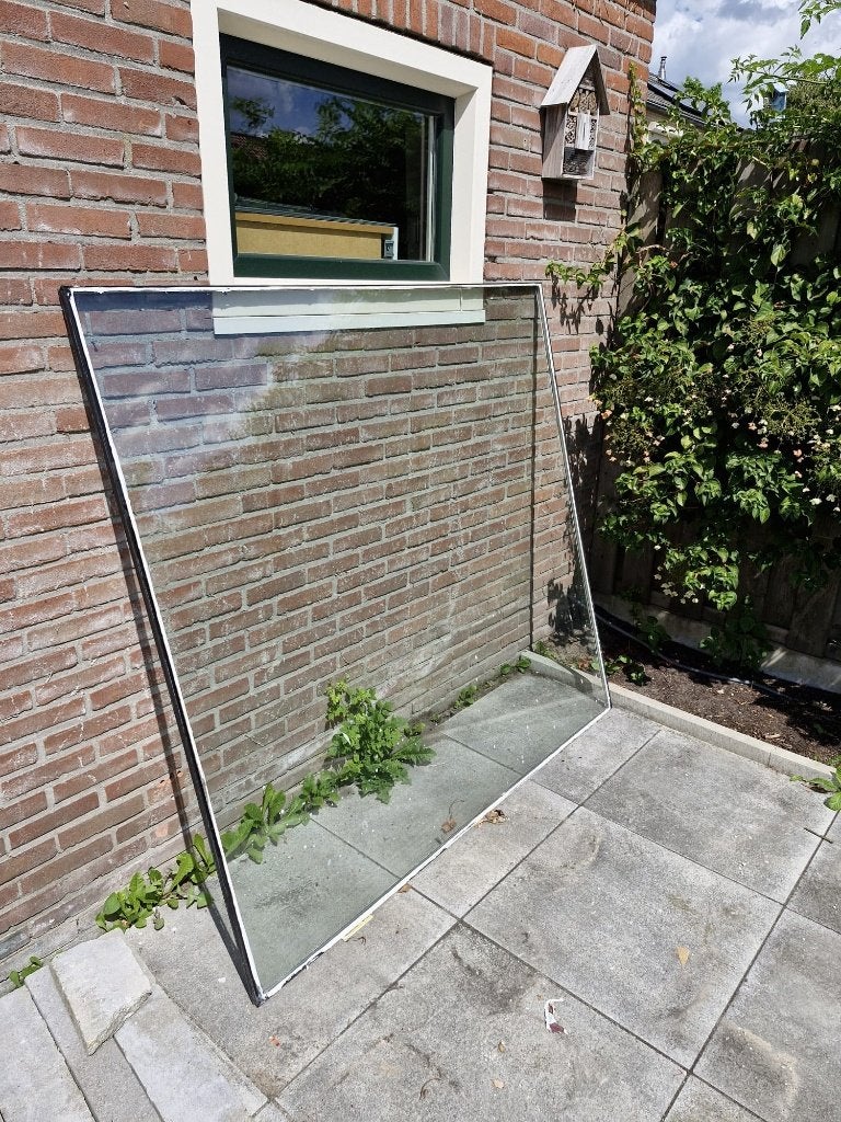 Grote dubbelglas ruit – ca. 167,2 x 156,8 cm, Ophalen, Gevelraam of Ruit, Gebruikt, 120 tot 160 cm