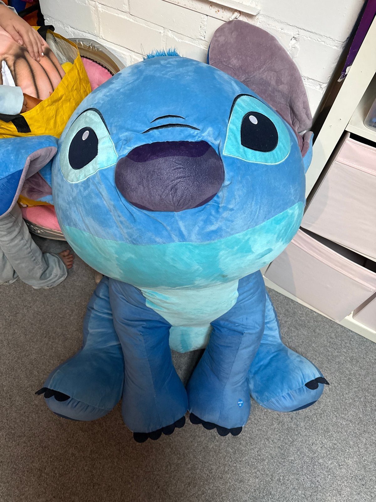 Grote Stitch knuffel met geluid - Disney Lilo & Stitch, Ophalen, Overige typen, Blauw, Zo goed als nieuw