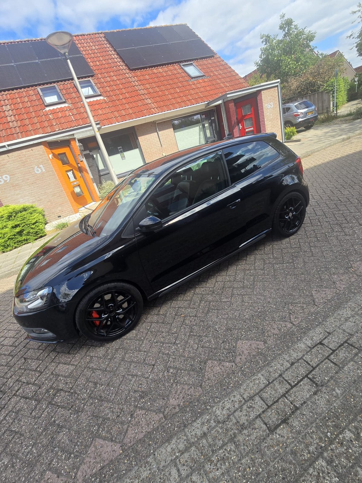 Volkswagen polo GTI 1.4 originele sport uitvoering., Auto's, Volkswagen, Automaat, 1169 kg, Zwart, Zwart