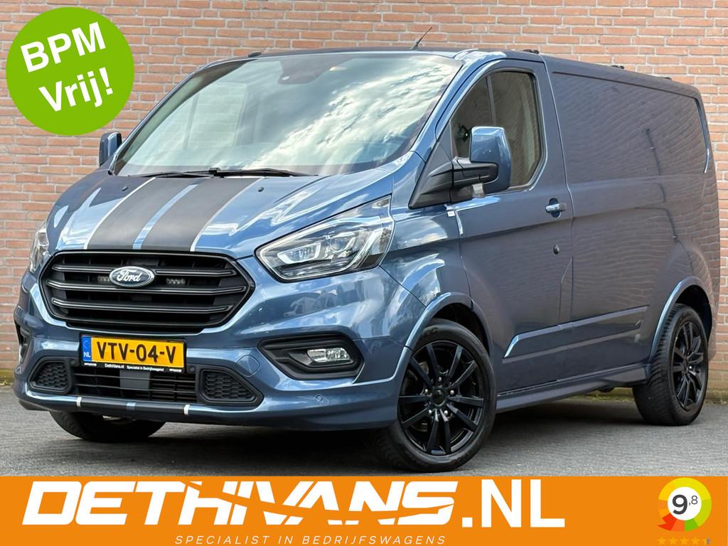 Ford Transit Custom 2.0TDCI 170PK Sport / Automaat / Carplay, Auto's, Gebruikt, 4 cilinders, Met garantie (alle), Blauw