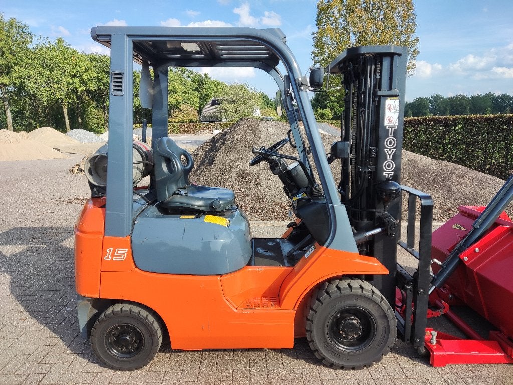 TOYOTA heftruck (type 42-7FG15, 754 uur, WIFO schepbak), LPG, Toyota, Ophalen of Verzenden, 1000 tot 2000 kg