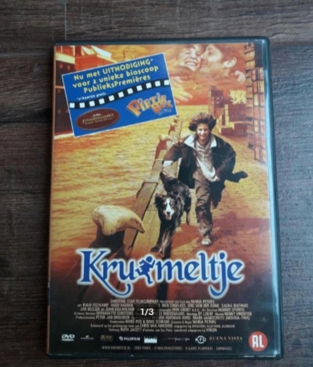 DVD: Kruimeltje. Naar het boek van Chris van Abkoude., Cd's en Dvd's, Alle leeftijden, Ophalen of Verzenden, Zo goed als nieuw
