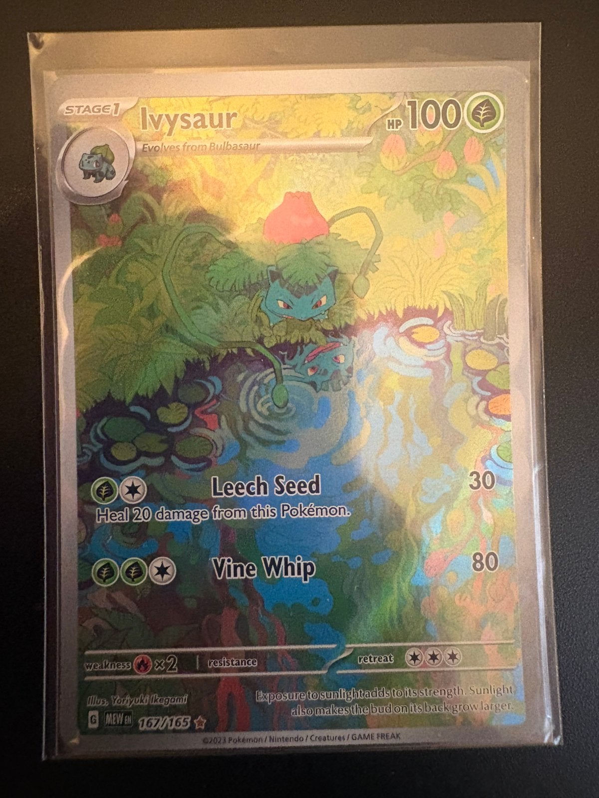 Ivysaur #167 Pokemon Scarlet & Violet 151 NM Off-centre, Verzenden, Zo goed als nieuw